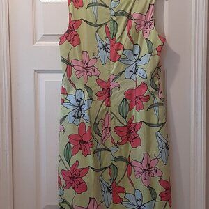 LizGolf Liz Claiborne Sleeveless Floral Dress Size - 12
